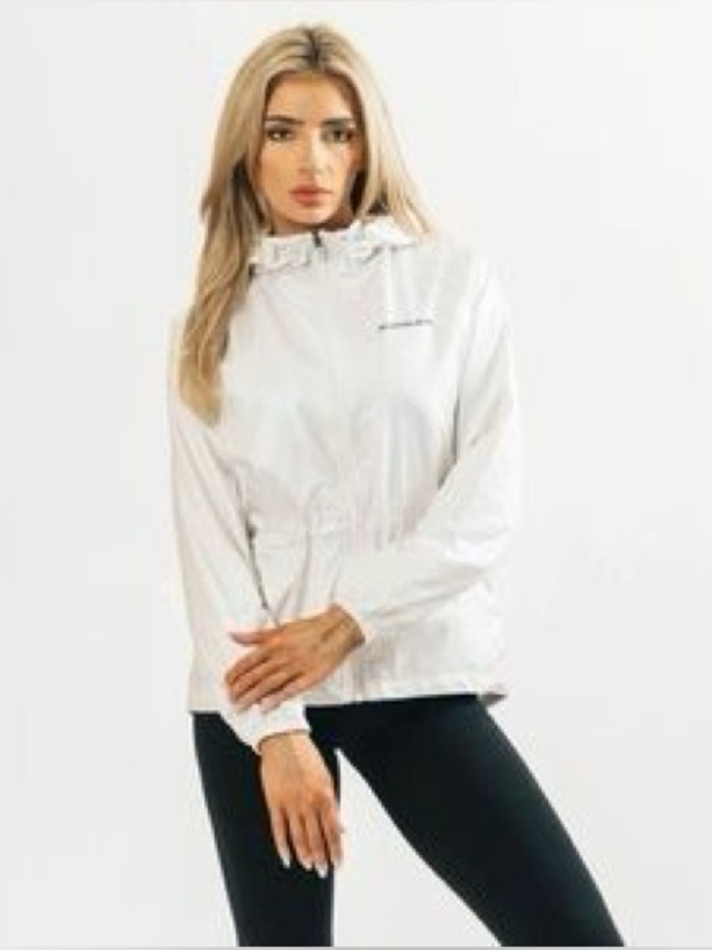 Alphalete White Quilted Polyester Jacket Liner